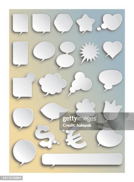 speech bubbles - new text message stock illustrations