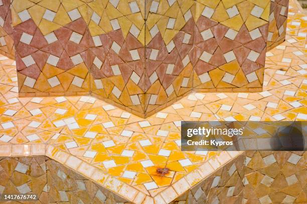 tiled decoration - ceramics fez stock-fotos und bilder