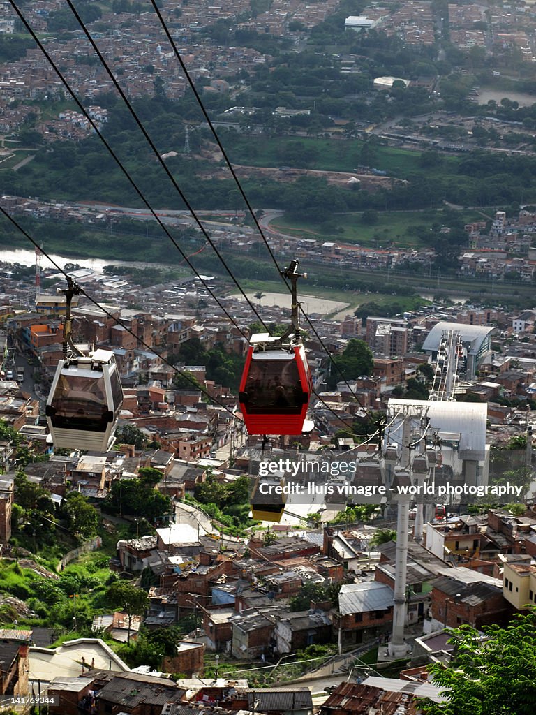 Cable cars in Medellín