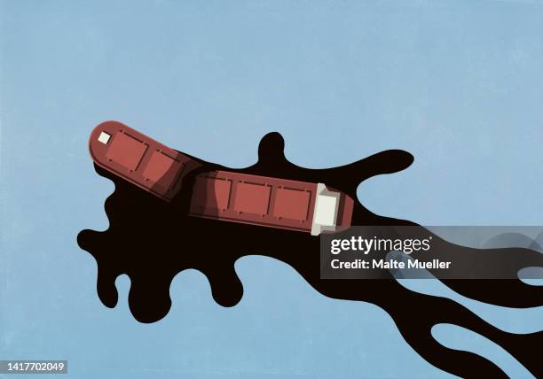 cracked oil tanker leaking oil in ocean - oil spill stock illustrations