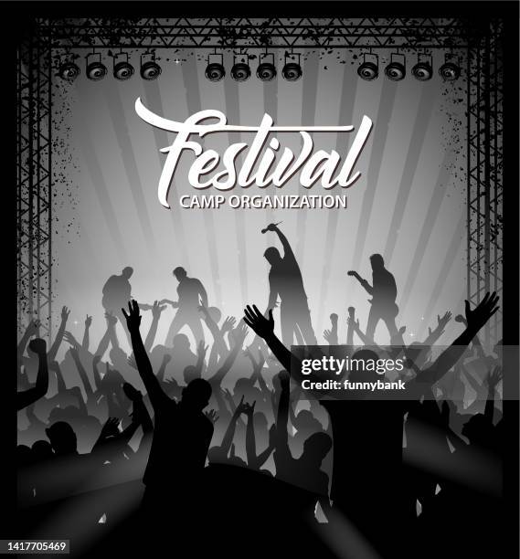 illustrations, cliparts, dessins animés et icônes de signe de concert - musique rock