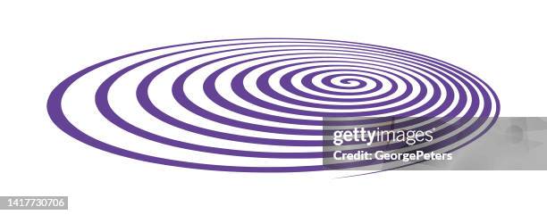 spiral halftone pattern - fingerprint logo stock illustrations