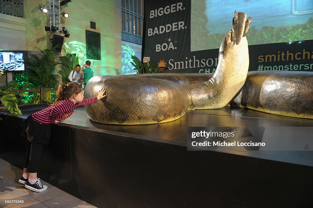 Titanoboa Replica On Display At Grand Central Terminal