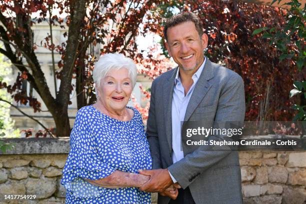 Line Renaud and Dany Boon attend "Une belle course" Photocall during the 15th Angouleme French-Speaking Film Festival - Day Two on August 24, 2022 in...