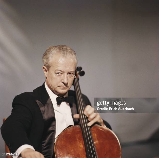 French cellist Pierre Fournier , circa 1965.