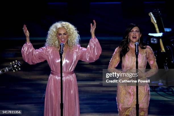 Kimberly Schlapman, and Karen Fairchild of Little Big Town perform during the 15th Annual Academy Of Country Music Honors at Ryman Auditorium on...