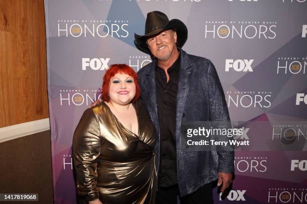 Beth Ditto and Trace Adkins attend the 15th Annual Academy of Country Music Honors at Ryman Auditorium on August 24, 2022 in Nashville, Tennessee.