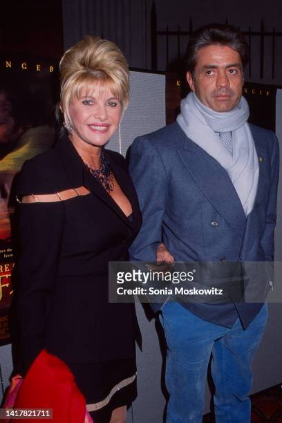 Ivana Trump and her boyfriend Rofredo Gaetani D'Aragona attend the premiere of "I Dreamed of Africa" at the Sony Lincoln Square Theater in New York...