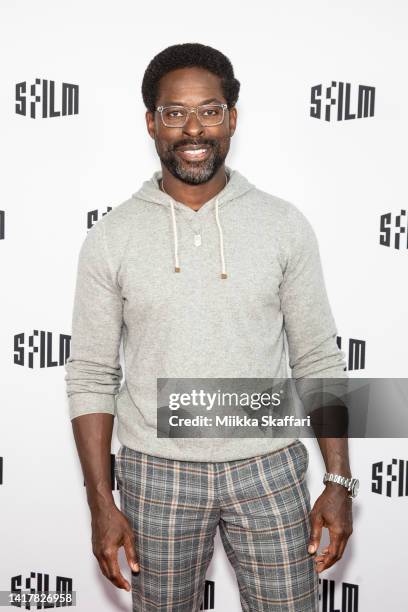 Actor Sterling K. Brown arrives at premiere screening of "Honk For Jesus. Save Your Soul." at AMC Kabuki 8 on August 24, 2022 in San Francisco,...