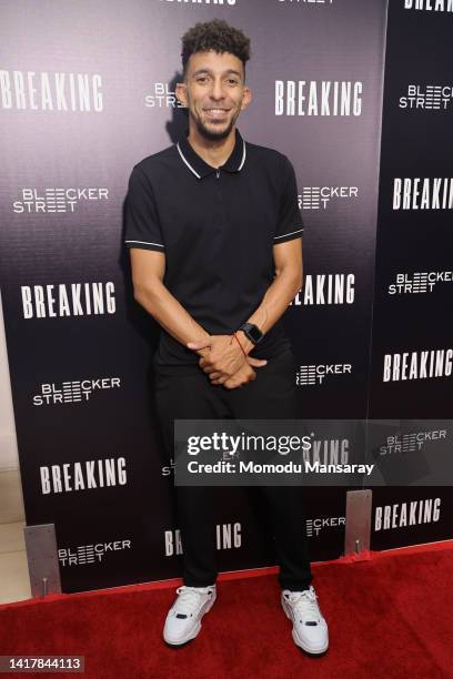 Khleo Thomas attends the Los Angeles Special Screening Of "BREAKING" at The London West Hollywood at Beverly Hills on August 24, 2022 in West...