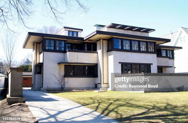 The Oscar B. Balch House, built in 1911 and designed by famed architect, Frank Lloyd Wright in Oak Park, Illinois on MARCH 10, 2012.