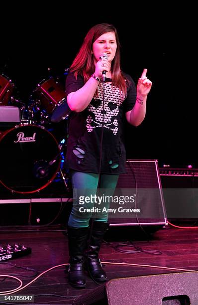 Lauren Dair Owens performs at the Shamrock and Roll Concert for St. Jude's Children's Hospital on March 17, 2012 in Los Angeles, California.