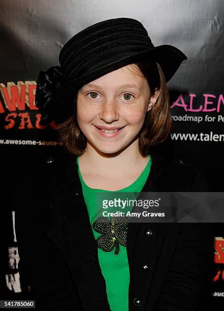 Mandalynn Carlson attends the Shamrock and Roll Concert for St. Jude's Children's Hospital on March 17, 2012 in Los Angeles, California.
