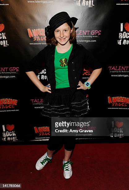 Mandalynn Carlson attends the Shamrock and Roll Concert for St. Jude's Children's Hospital on March 17, 2012 in Los Angeles, California.