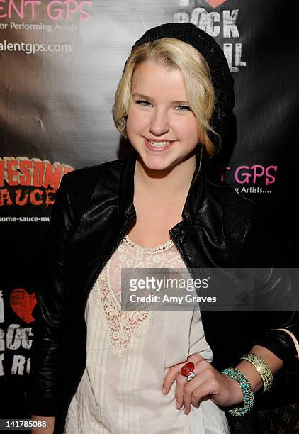 Madison Curtis attends the Shamrock and Roll Concert for St. Jude Children's Hospital on March 17, 2012 in Los Angeles, California.