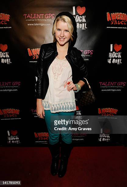 Madison Curtis attends the Shamrock and Roll Concert for St. Jude Children's Hospital on March 17, 2012 in Los Angeles, California.