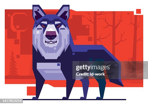 Wolf character Wolf character