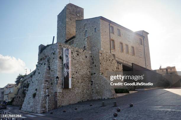 picasso museum in antibes - antibes stock pictures, royalty-free photos & images