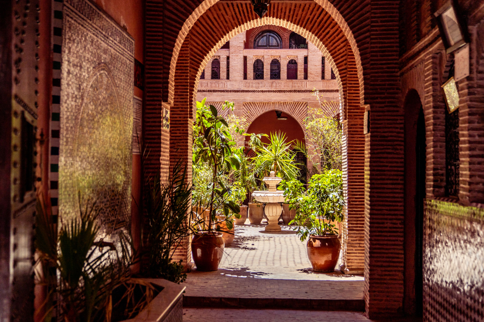 Moroccan Arch entrance. Old town of Marrakech (Medina). Moroccan Arch entrance. Old town of Marrakech (Medina).
