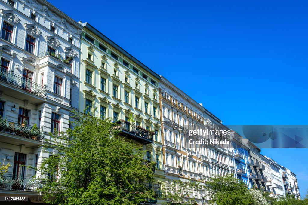 Apartment buildings in Berlin-Prenzlauer Berg Berlin, Germany
