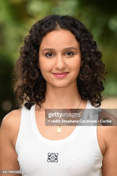Oulaya Amamra attend "Citoyen d'Honneur" Photocall during the 15th Angouleme French-Speaking Film Festival - Day Three on August 25, 2022 in...