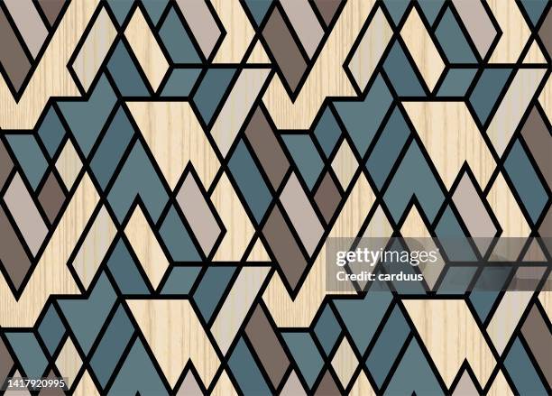 seamless wood textured parquet pattern - flooring samples stock illustrations