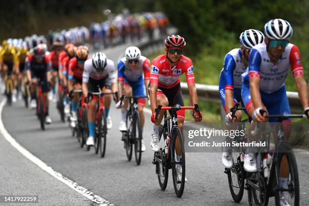 Rudy Molard of France and Team Groupama - FDJ - Red Leader Jersey competes during the 77th Tour of Spain 2022, Stage 6 a 181,2km stage from Bilbao to...