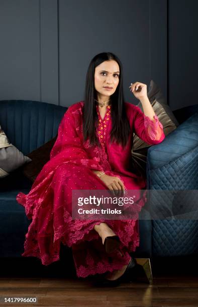 portrait of beautiful indian woman - ethnicity stock pictures, royalty-free photos & images