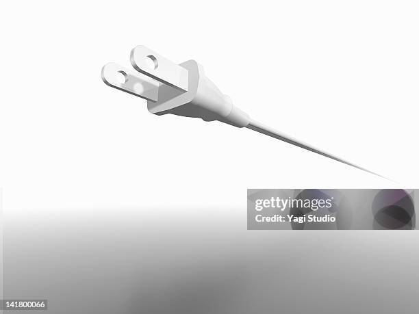 electrical plug lead, white space - electrical wire white background stock illustrations
