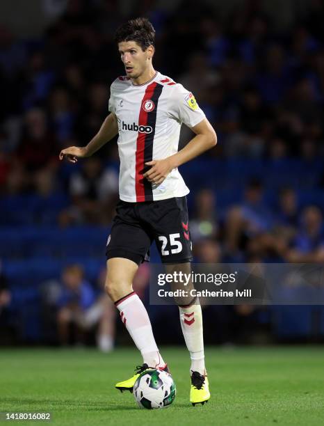 Timm Klose of Bristol Coty during the Carabao Cup Second Round match between Wycombe Wanderers and Bristol City at Adams Park on August 24, 2022 in...