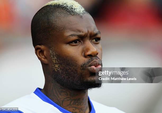 Djibril Cisse of Queens Park Rangers looks on during the Barclays Premier League match between Sunderland and Queens Park Rangers at Stadium of Light...