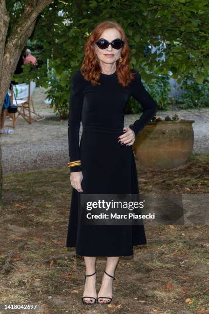 Actress Isabelle Huppert attends the 15th Angouleme French-Speaking Film Festival - Day Three on August 25, 2022 in Angouleme, France.