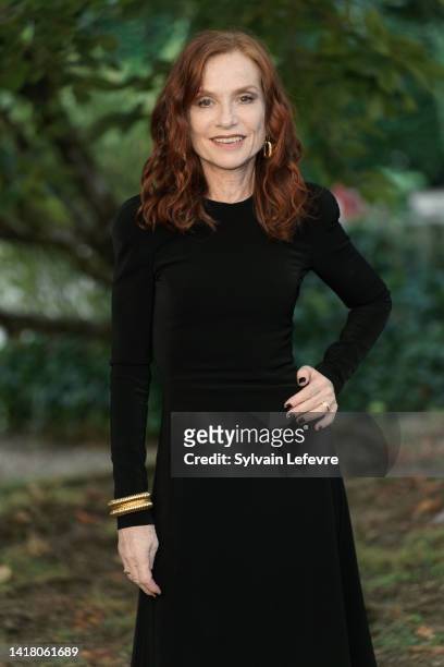 Actress Isabelle Huppert attends "Propos de Joan" Photocall during the 15th Angouleme French-Speaking Film Festival - Day Three on August 25, 2022 in...