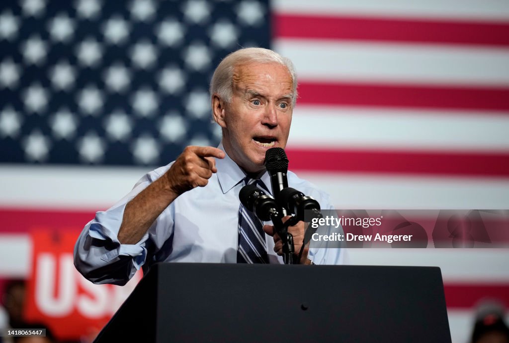 President Biden Holds DNC Rally In Maryland