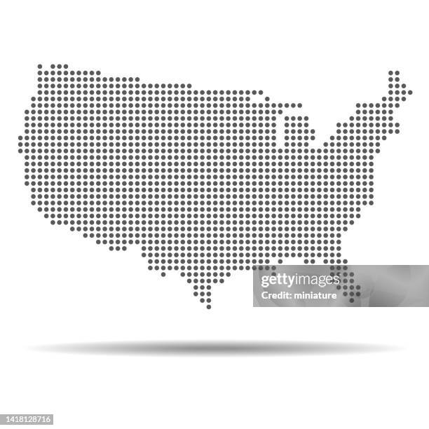 illustrazioni stock, clip art, cartoni animati e icone di tendenza di mappa usa - american map