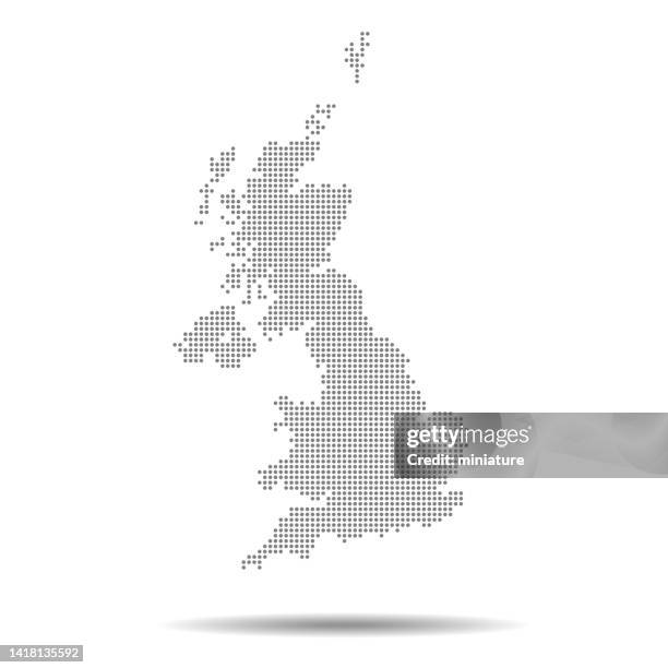 ilustrações de stock, clip art, desenhos animados e ícones de united kingdom map - país de gales