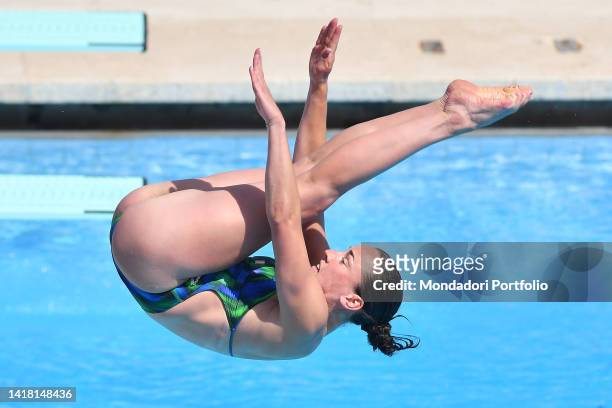 Clare Cryan of Ireland during the European Aquatics Championships at Foro Italico. Rome , August 11th-21st, 2022