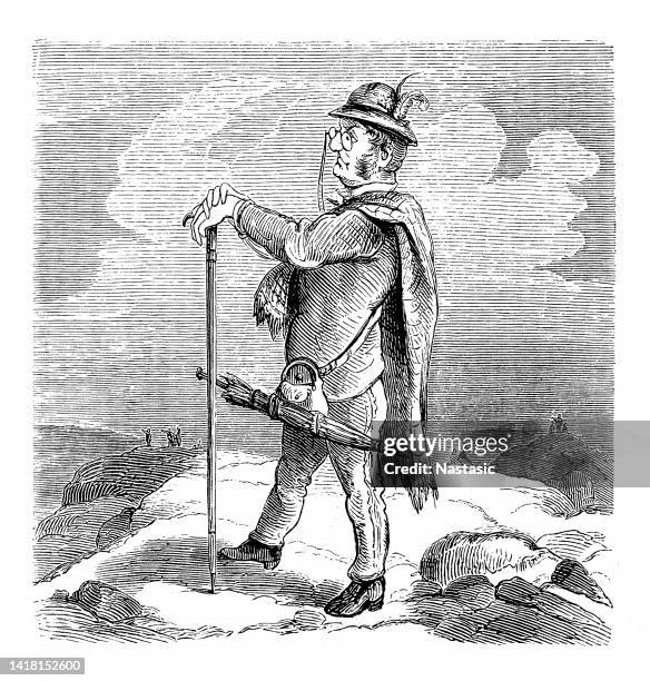 british satire comic caricatures illustrations - drinking wine outside stock illustrations
