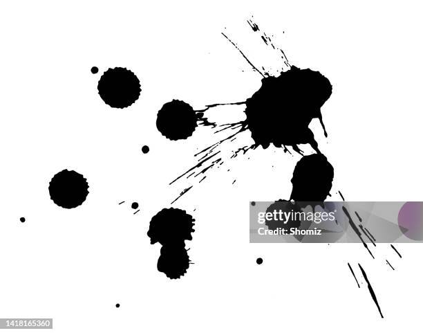 vector black and white ink splash - punk background stock illustrations