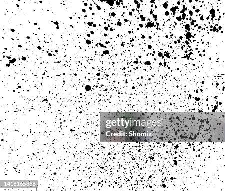 Vector black and white ink splash Vector black and white ink splash