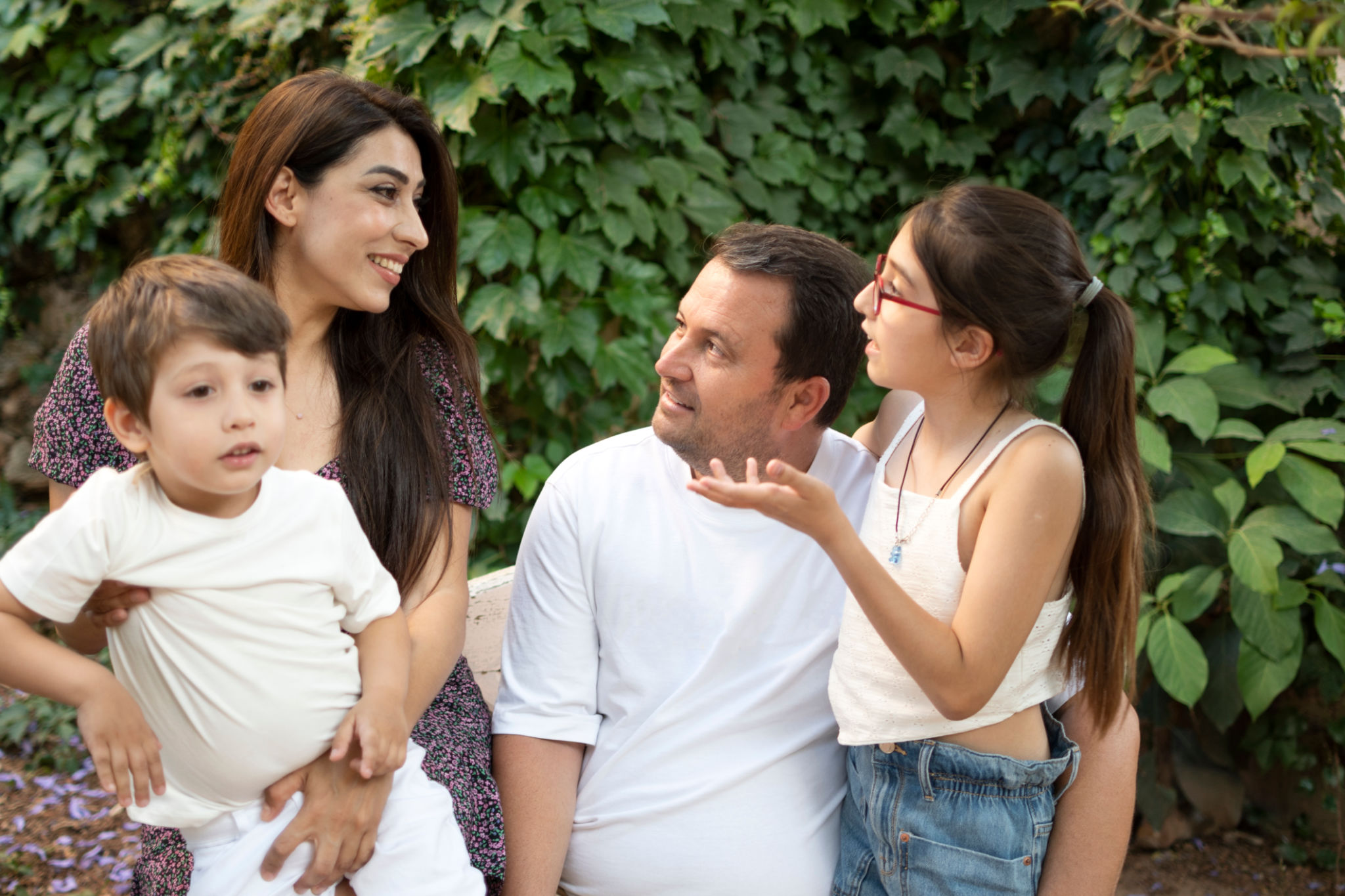 familia hablando