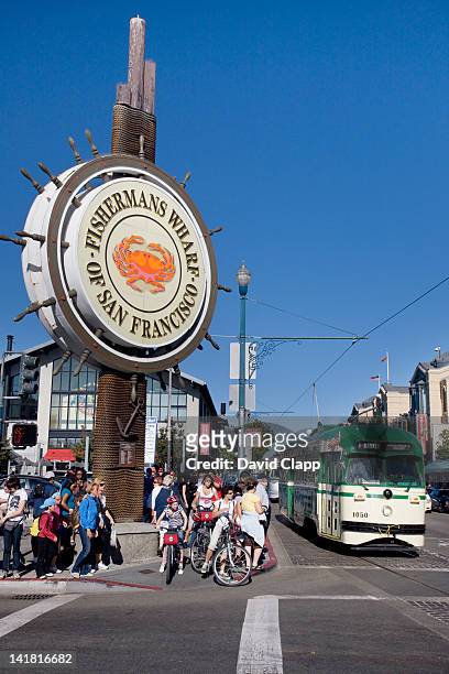 fishermans wharf in san francisco, california, united states of america, north america - fishermans wharf stock pictures, royalty-free photos & images