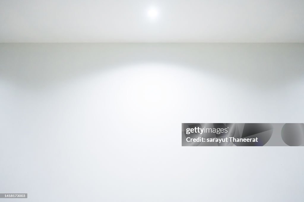 White wall background with lights