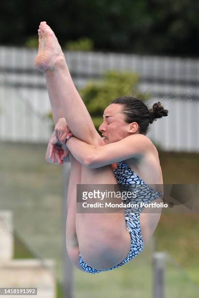 Clare Cryan of Ireland competes during the European Aquatics Championships at Foro Italico. Rome , August 11th-21st, 2022