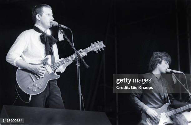 Andy Partridge, Colin Moulding, opening for The Police, Werchter Festivalground, Werchter, Belgium, 9th August 1980.