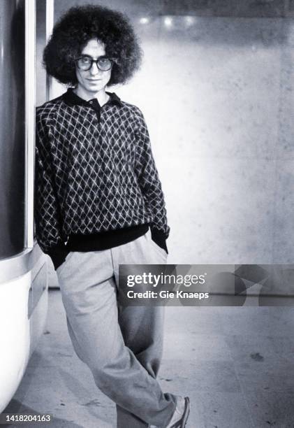 Portrait of Angelo Branduardi, Brussels, Belgium, 5th December 1980.