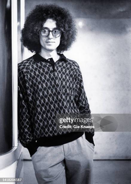 Portrait of Angelo Branduardi, Brussels, Belgium, 5th December 1980.