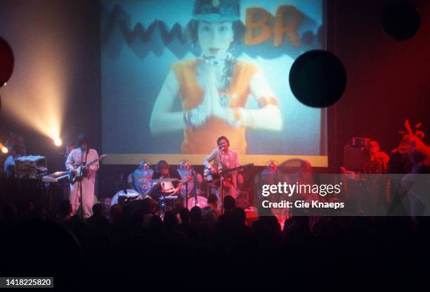 The Flaming Lips, Wayne Coyne, Michael Ivins, Steven Drozd, Koninklijk Circus, Brussels, Belgium, 9th March 2003.