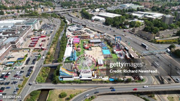 urban fairground - brent cross stock pictures, royalty-free photos & images