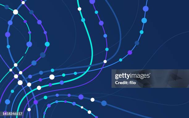 stockillustraties, clipart, cartoons en iconen met connection network internet technology abstract background - uitwisselen